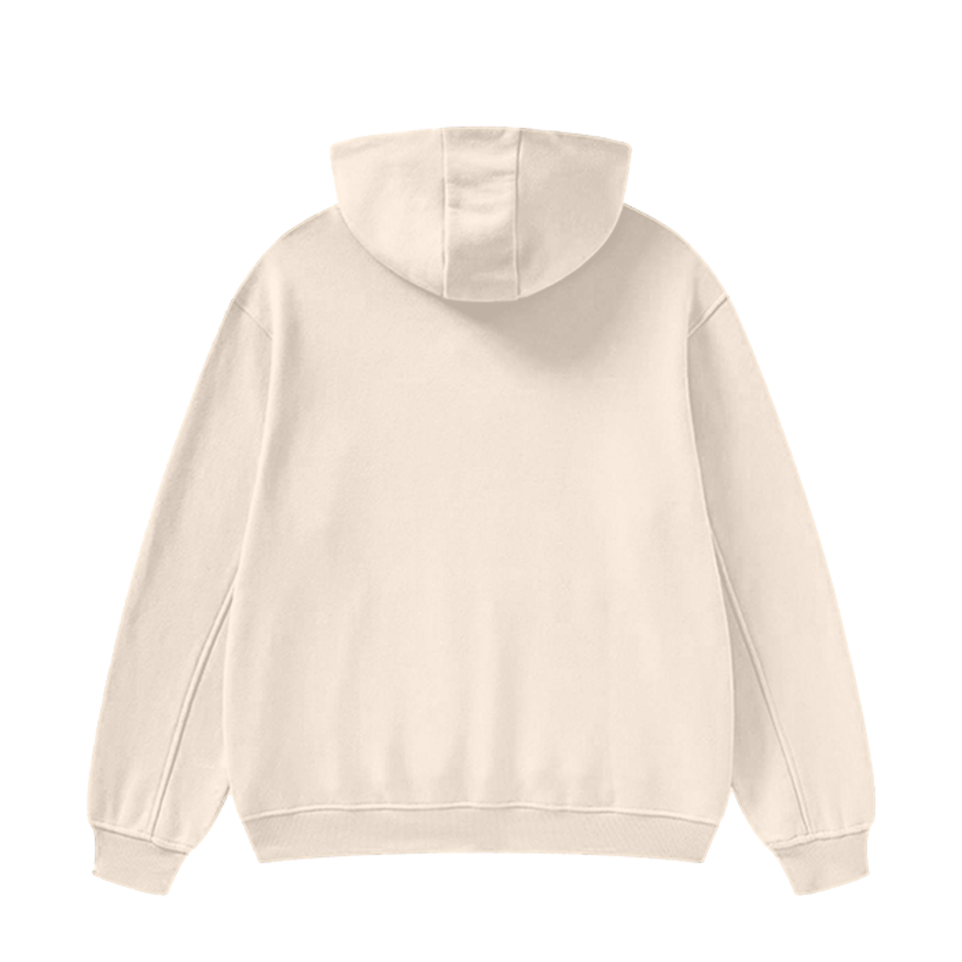 High Neck Insulated FOG Solid Color Fleece Hoodie - 385 GSM