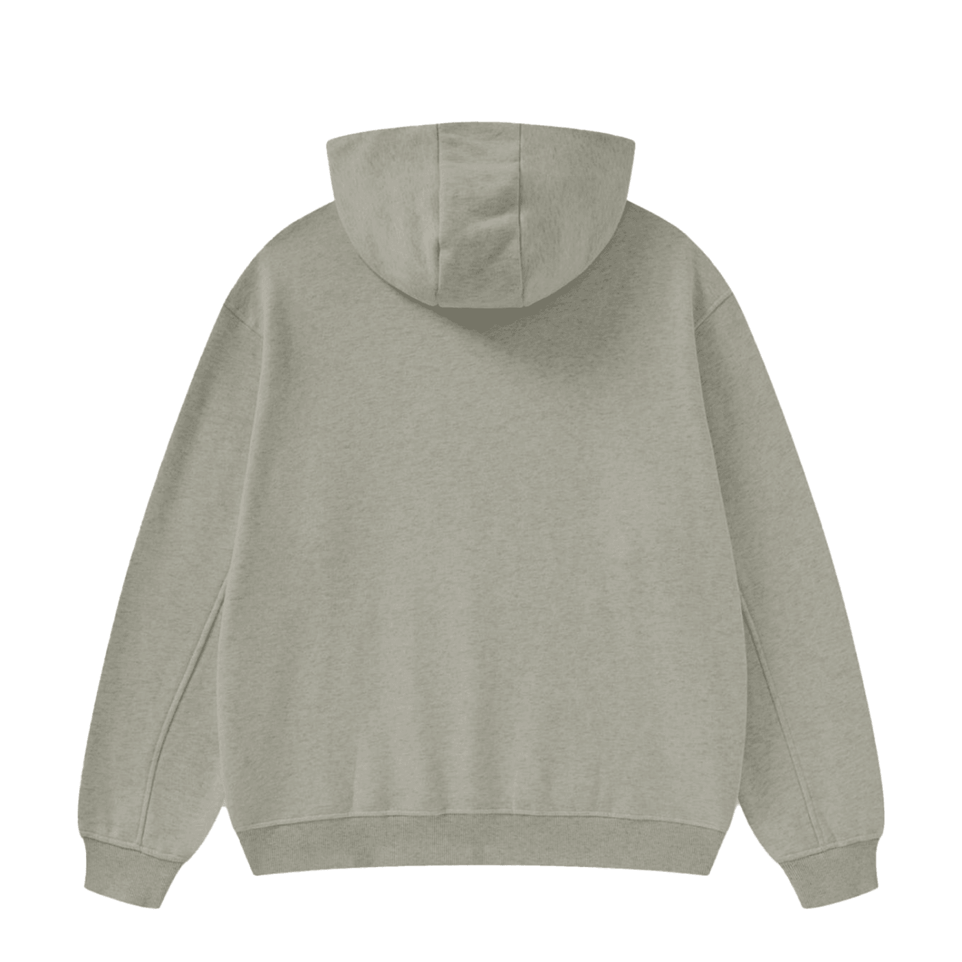 High Neck Insulated FOG Solid Color Fleece Hoodie - 385 GSM - My Store